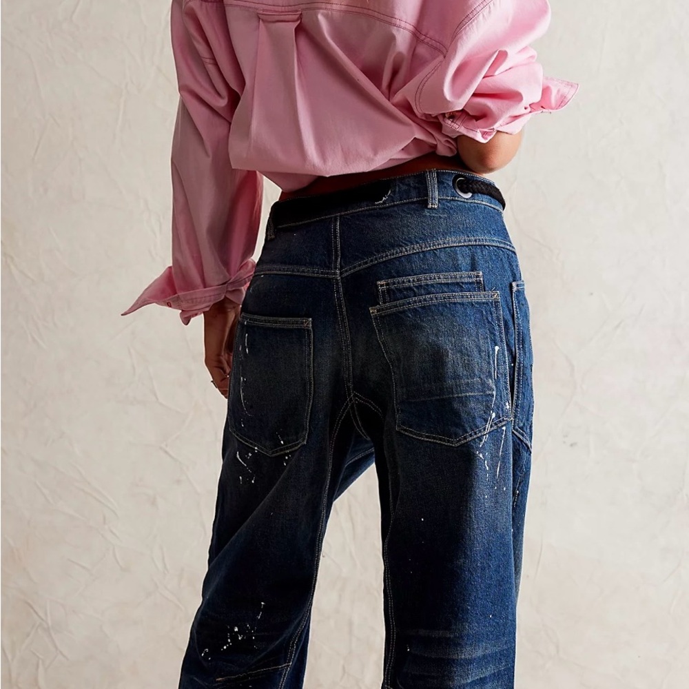 Free People Dark Blue Flare Jeans